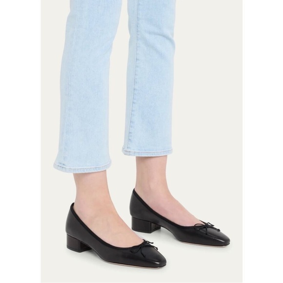 Veronica Beard Black Leather Flats